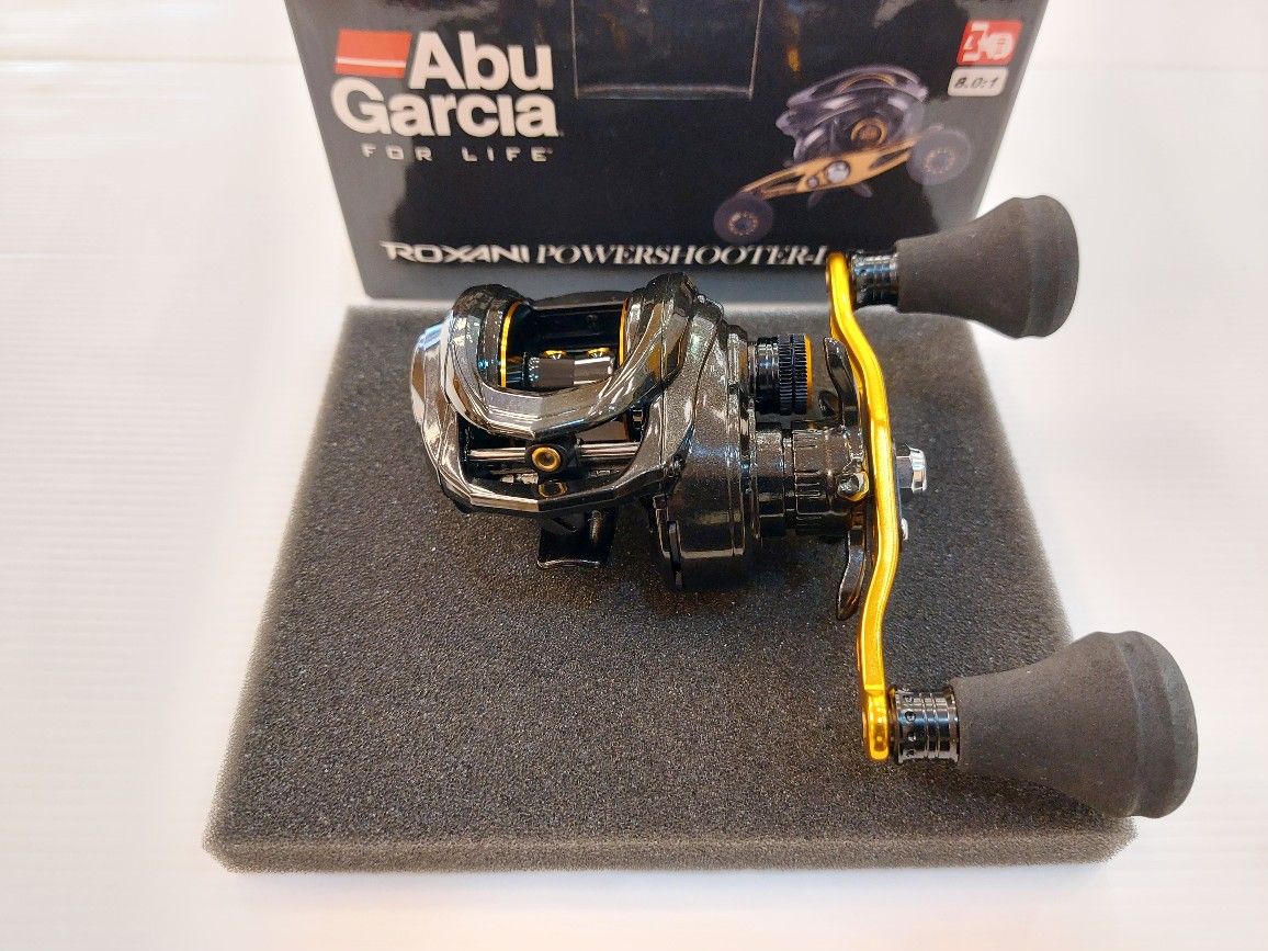 Abu Garcia Bait Reel Roxani Power Shooter Left-Handed Power Handle Fishing Salt