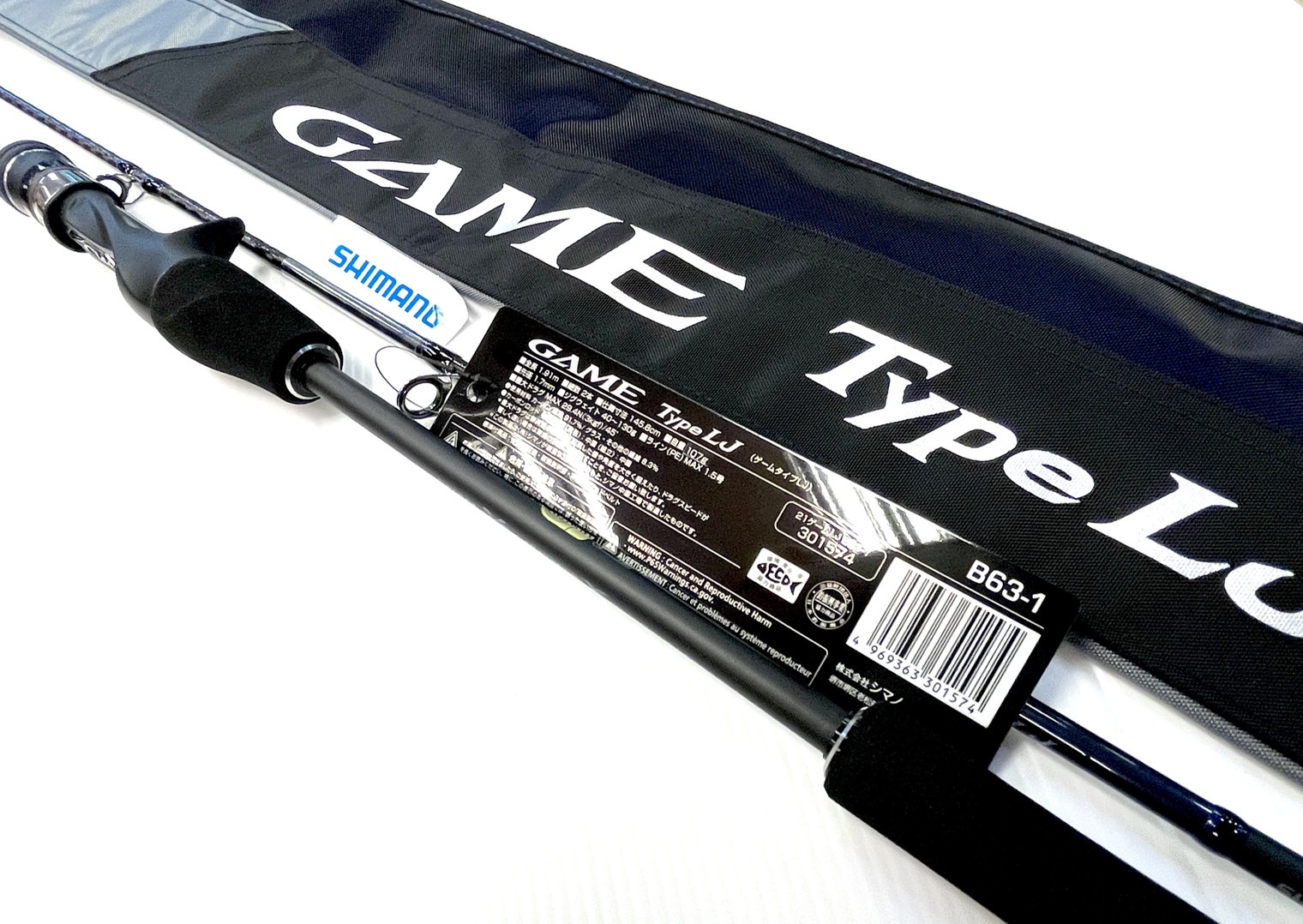 NEW ROD SHIMANO GAME TYPE LJ B63-1