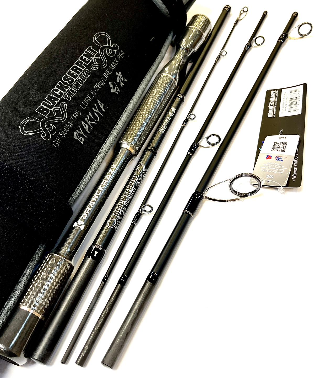 NEW ROD DRANCKRAZY BLACK SERPENT [THE WOALD] BYAKUYA S66M-TR5